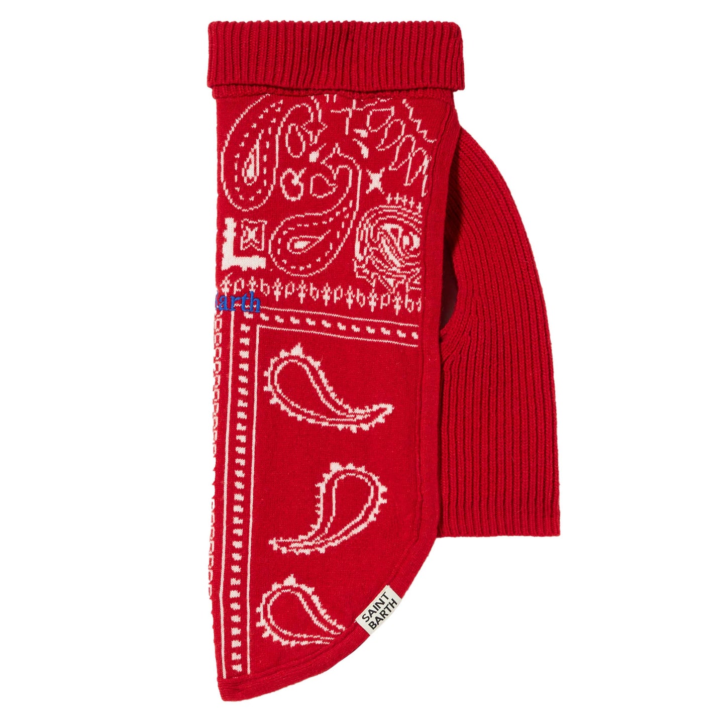 Dog sweater with bandanna jacquard