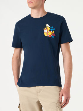 Man t-shirt with captain duck print | CRYPTO PUPPETS® SPECIAL EDITION