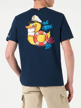 Man t-shirt with captain duck print | CRYPTO PUPPETS® SPECIAL EDITION