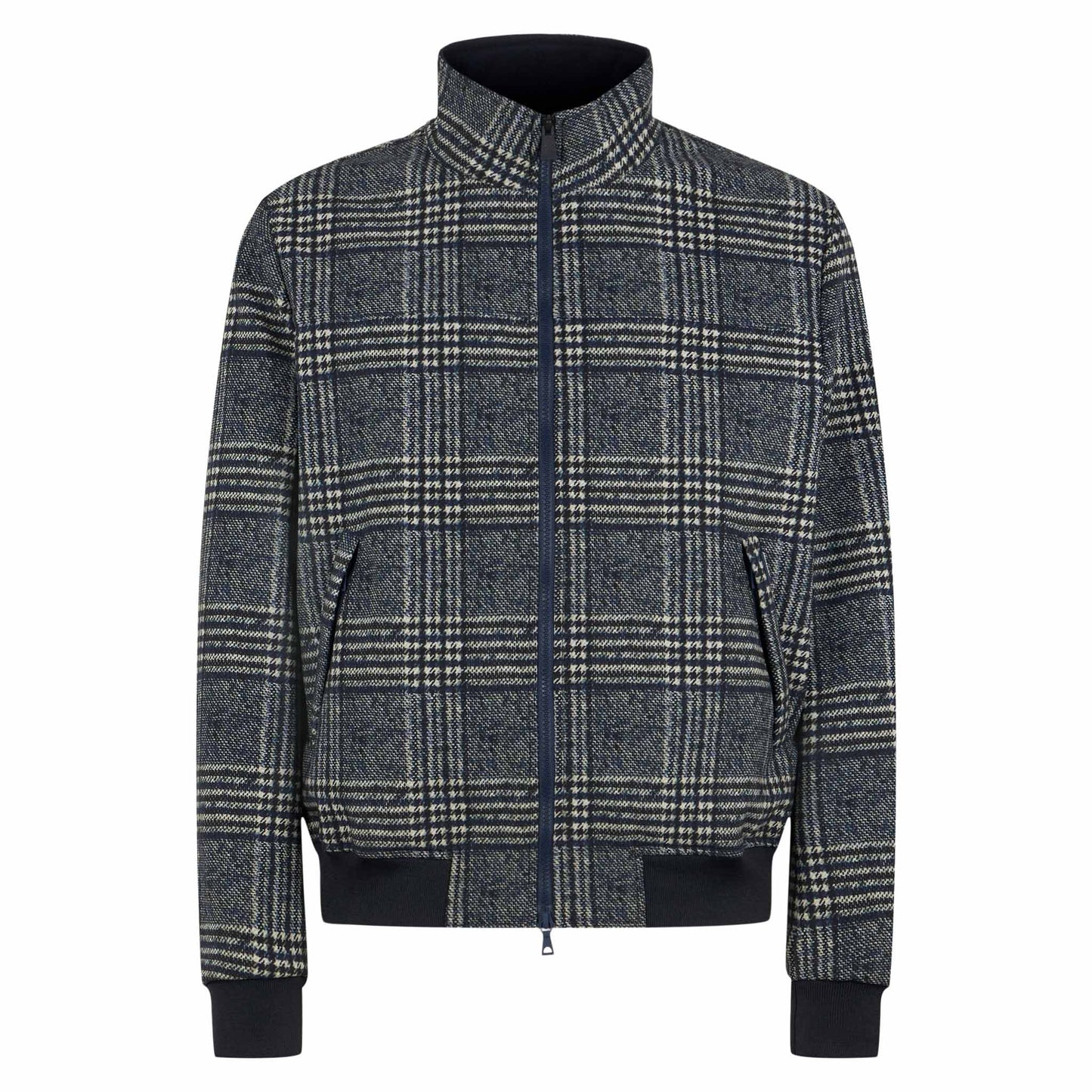 Mittelschwere Bomberjacke für Herren im Prince of Wales-Muster Traveller