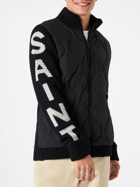 Man black padded jacket - MC2 Saint Barth