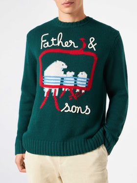 Man sweater with bears embroidery - MC2 Saint Barth