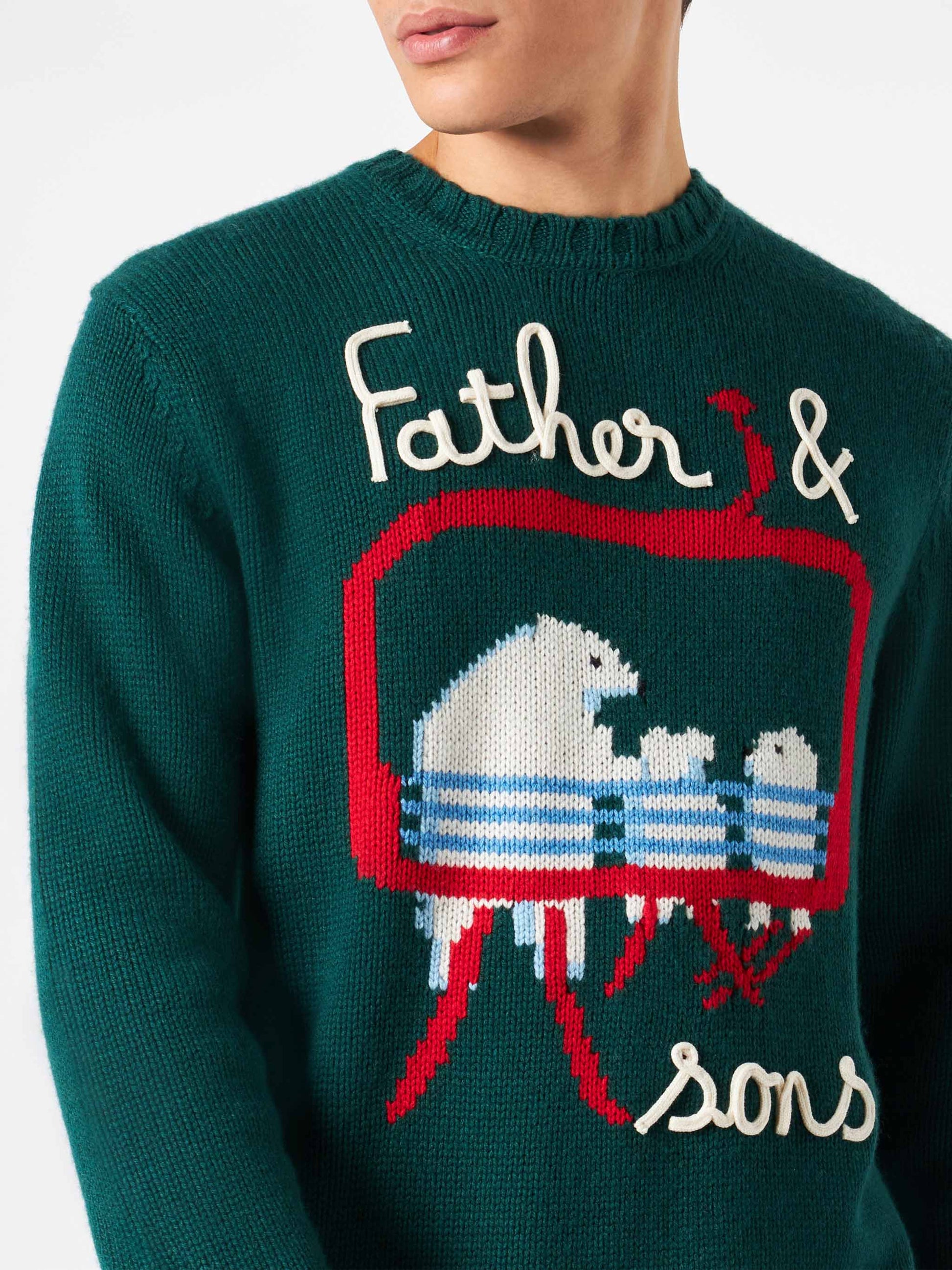 Man sweater with bears embroidery - MC2 Saint Barth