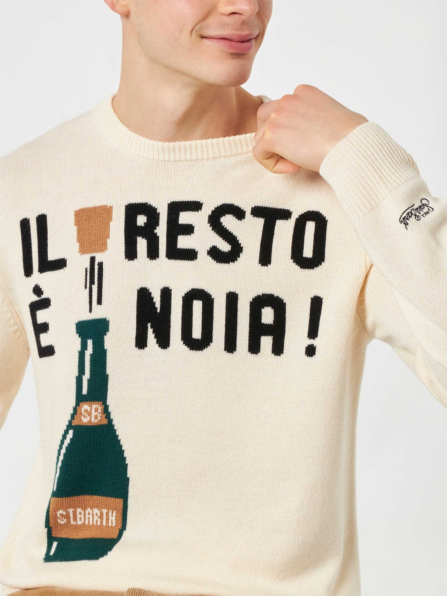 Maglia da uomo con ricamo Il resto è noia!