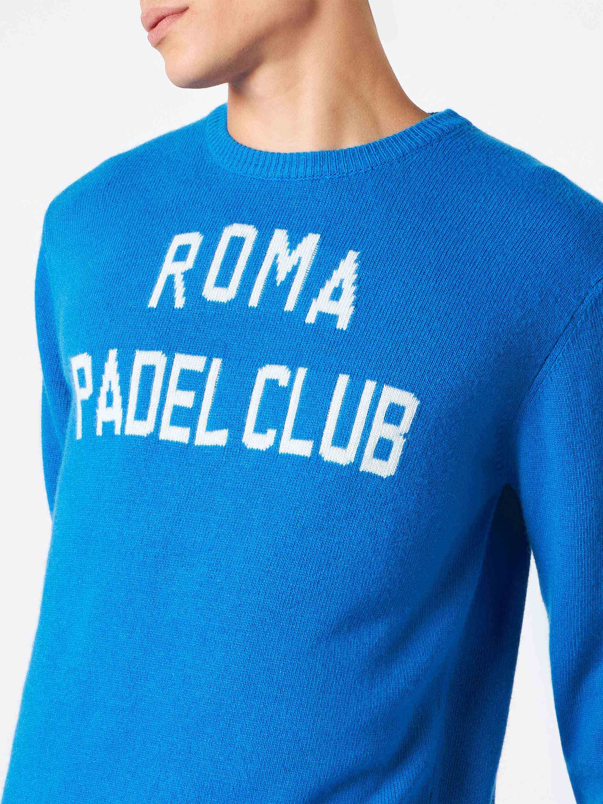 Man sweater with Roma Padel Club jacquard - MC2 Saint Barth