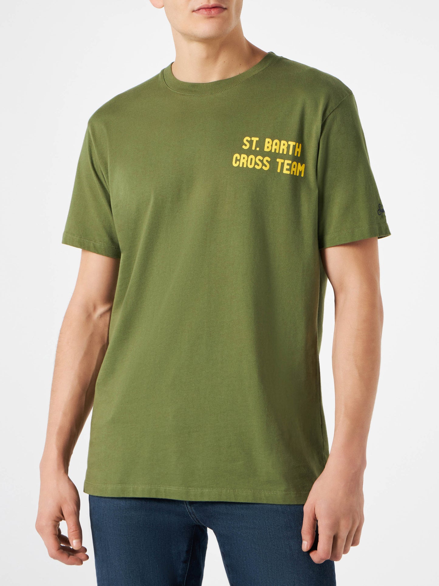 Man green t-shirt with Snoopy print | PEANUTS™ SPECIAL EDITION