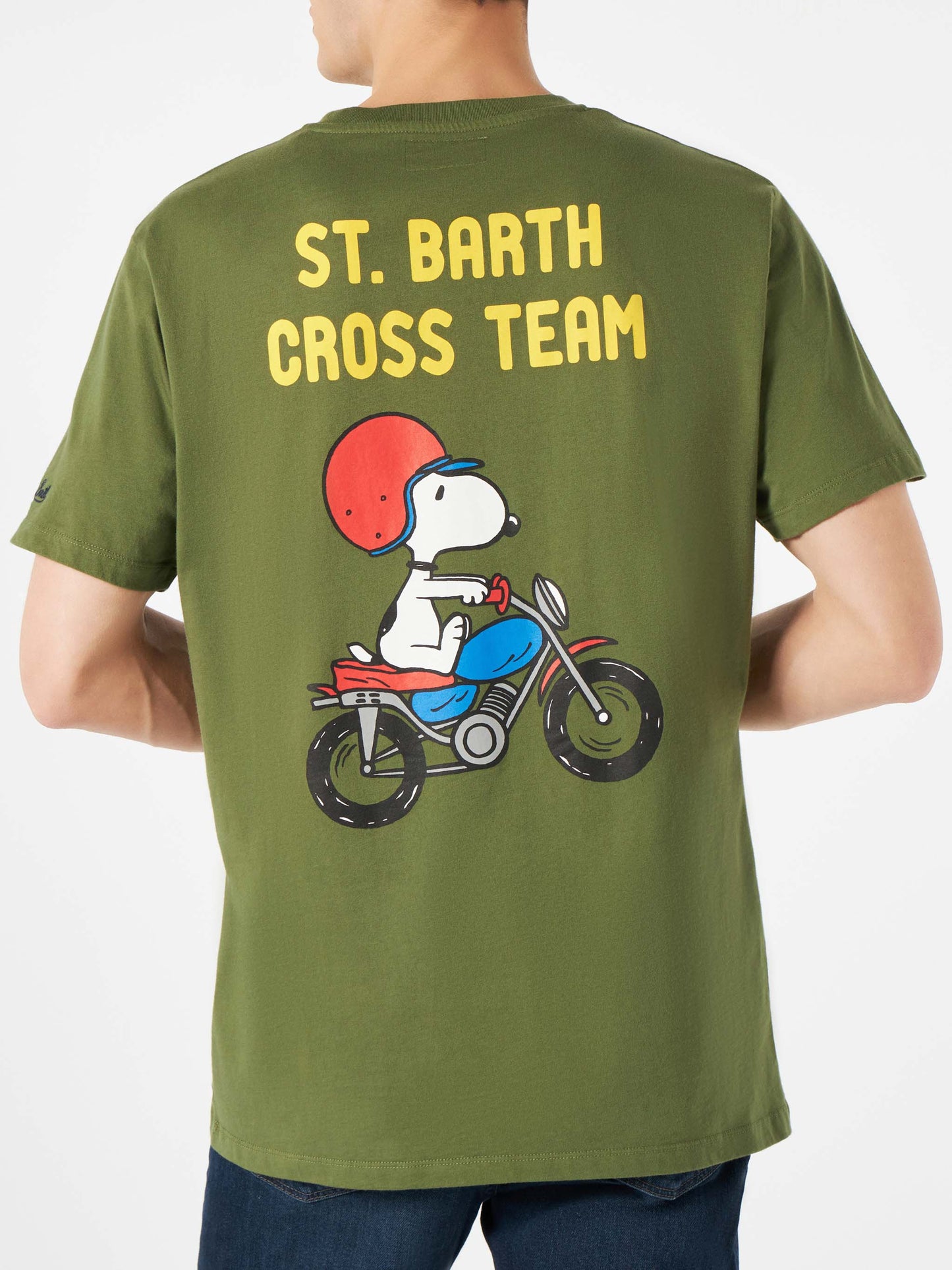 Man green t-shirt with Snoopy print | PEANUTS™ SPECIAL EDITION