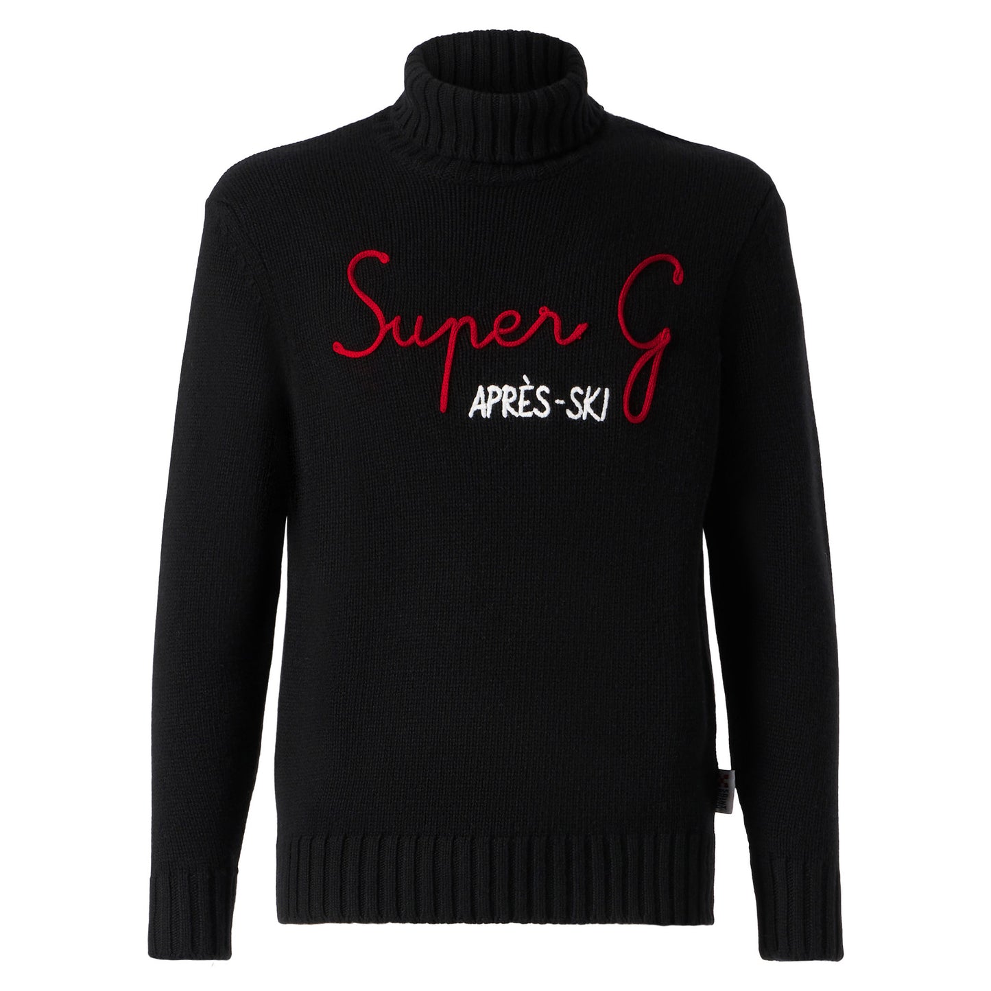 Man high neck sweater with Super G embroidery | SUPER G SPECIAL EDITION - MC2 Saint Barth
