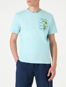 Man cotton t-shirt with Mojito embroidery - MC2 Saint Barth