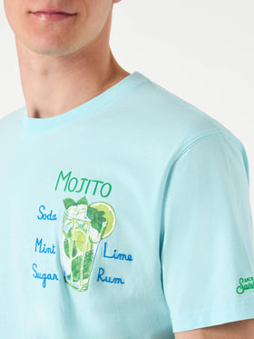 Man cotton t-shirt with Mojito embroidery - MC2 Saint Barth