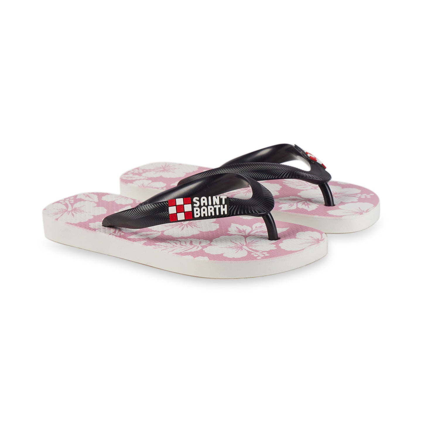 Girl Flip Flops with hawaian ibiscus print