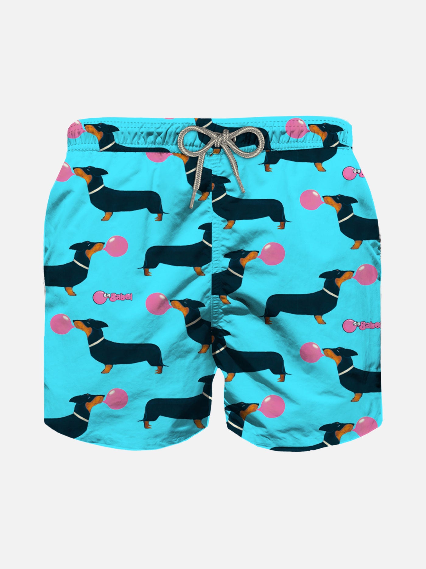 Badeshorts für Jungen mit Dackel- und Big Babol-Aufdruck | GROSSE BABOL® SONDEREDITION