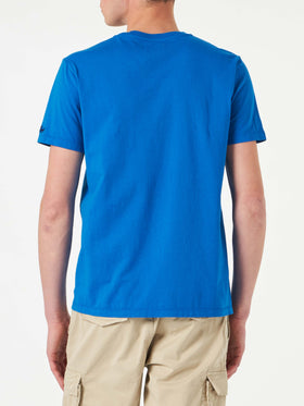 Man cotton vintage treatment t-shirt with St. Barth Padel Club print - MC2 Saint Barth