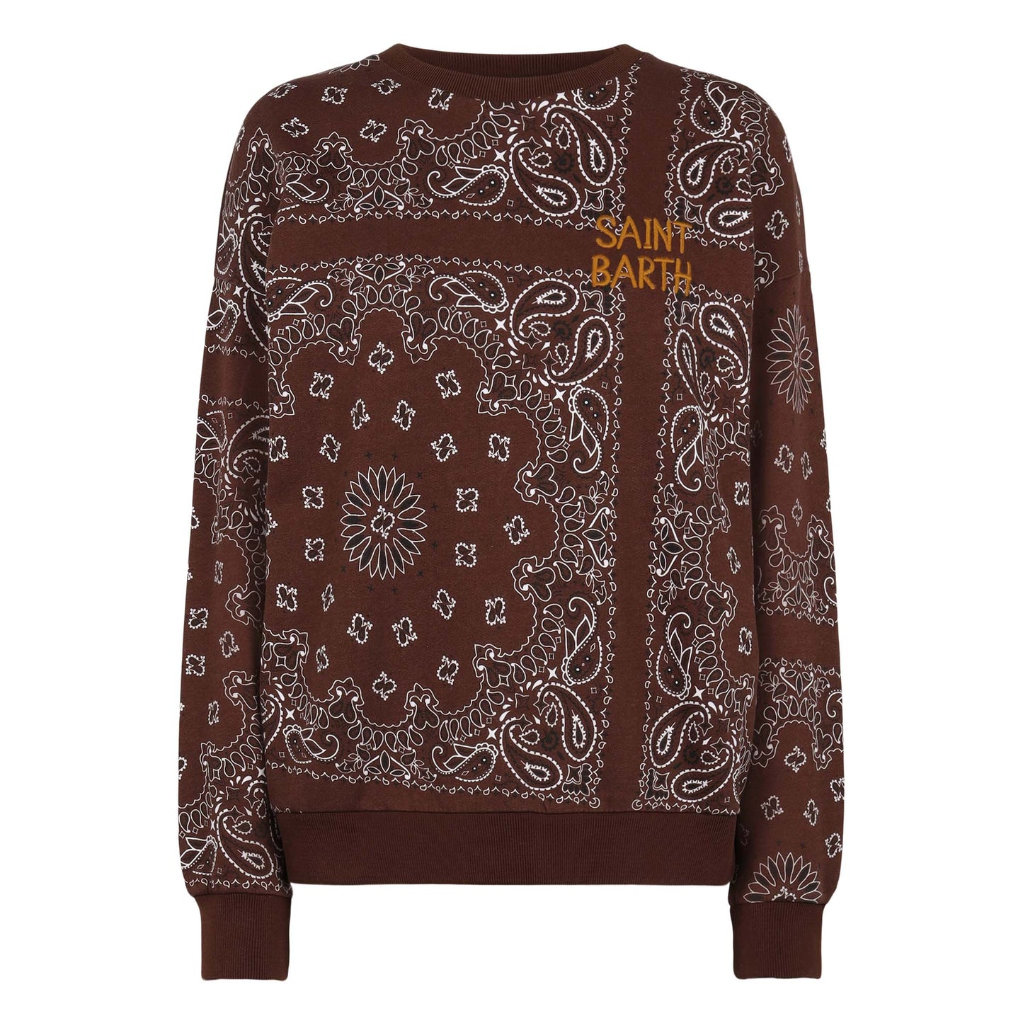 Woman sweatshirt Stardust with bandanna print - MC2 Saint Barth