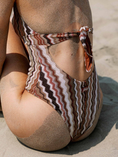 Raschel one piece swimsuits