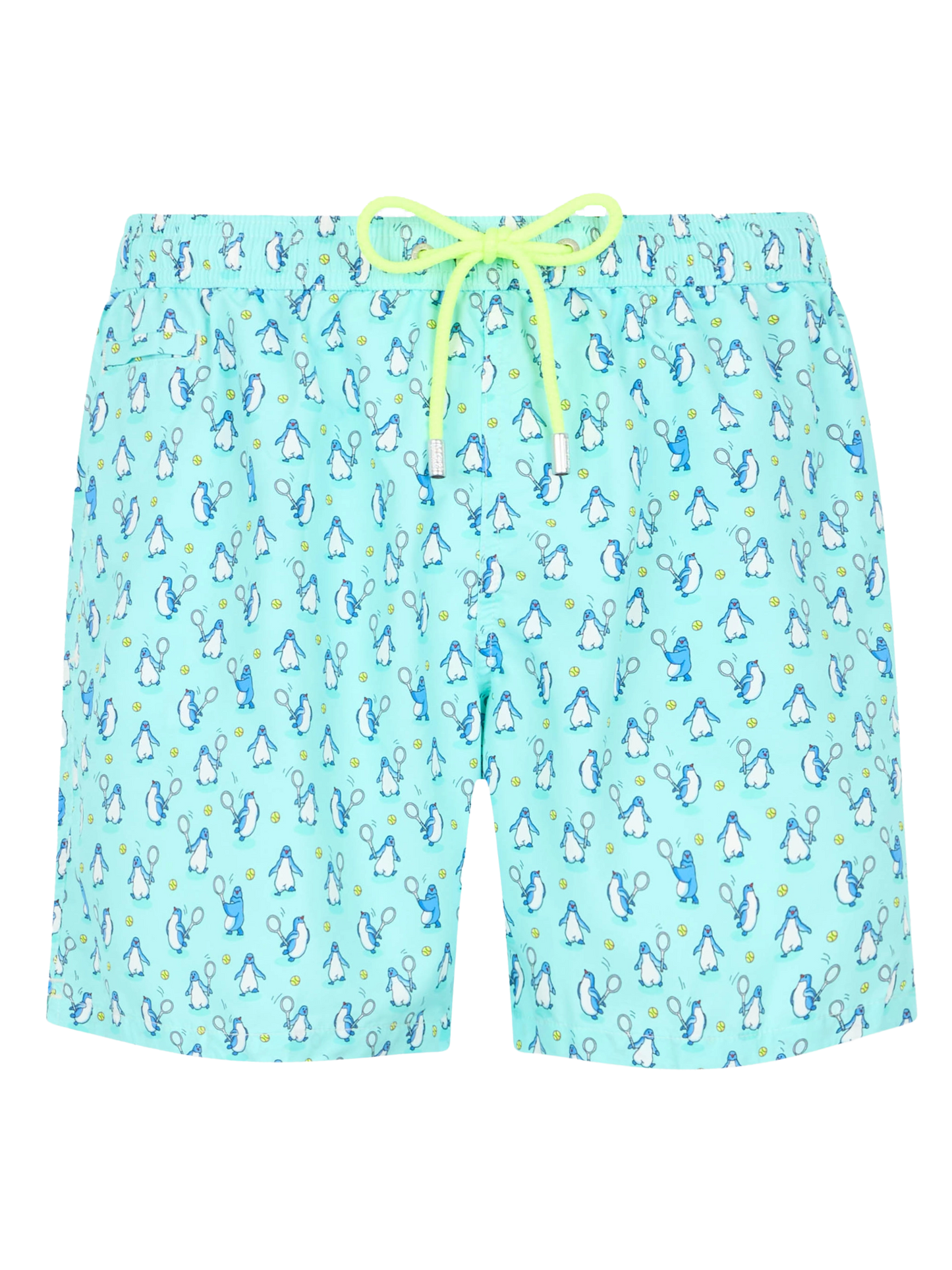 Costume da bagno da uomo in tessuto leggero Lighting Micro Fantasy con stampa pinguini