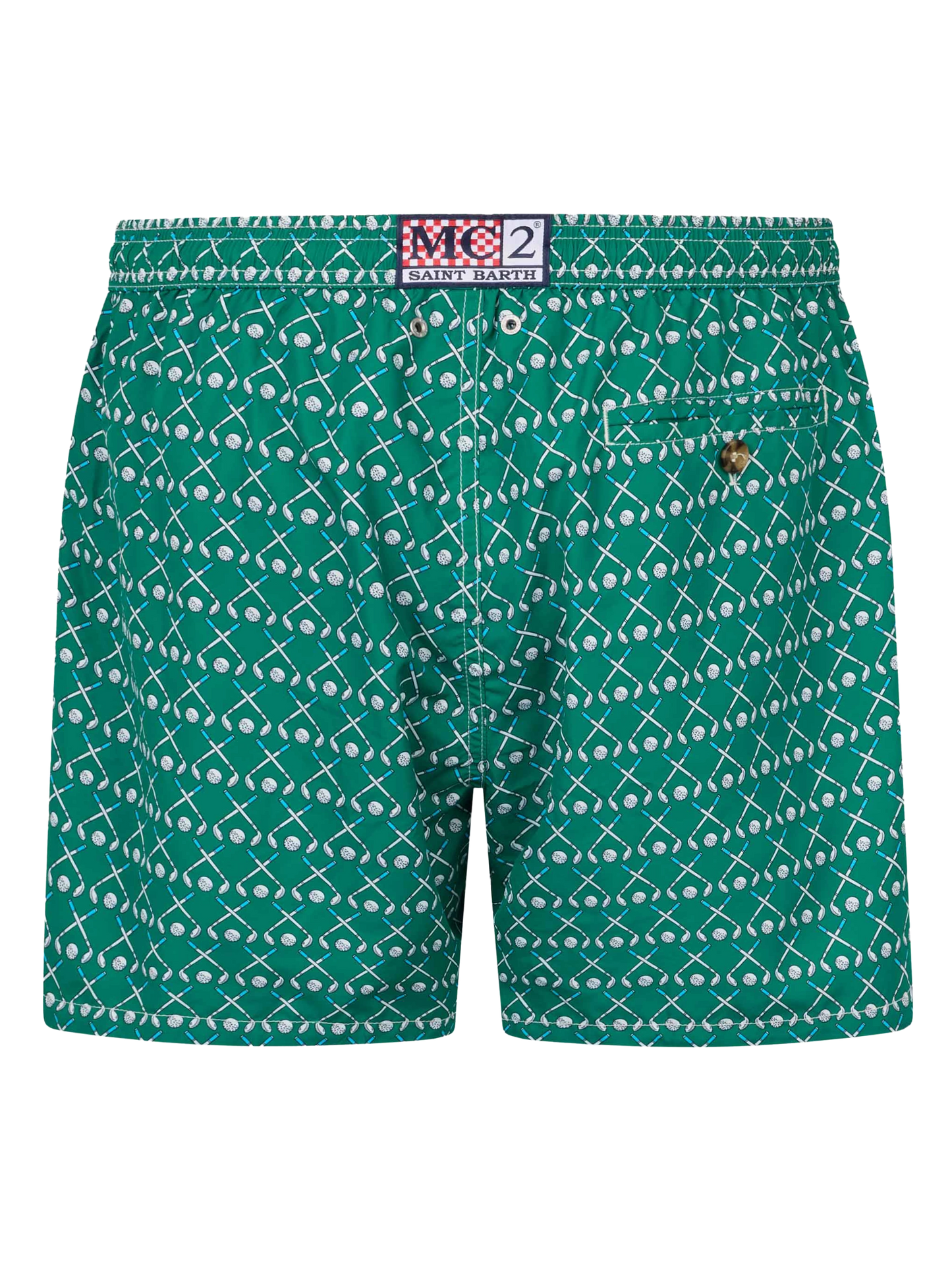 Man lightweight fabric swim-shorts Lighting Micro Fantasy with golf print
