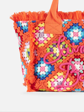 Borsa a mano Colette crochet arancio