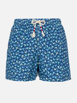 Man lightweight fabric swim-shorts Lighting 70 with crabs print