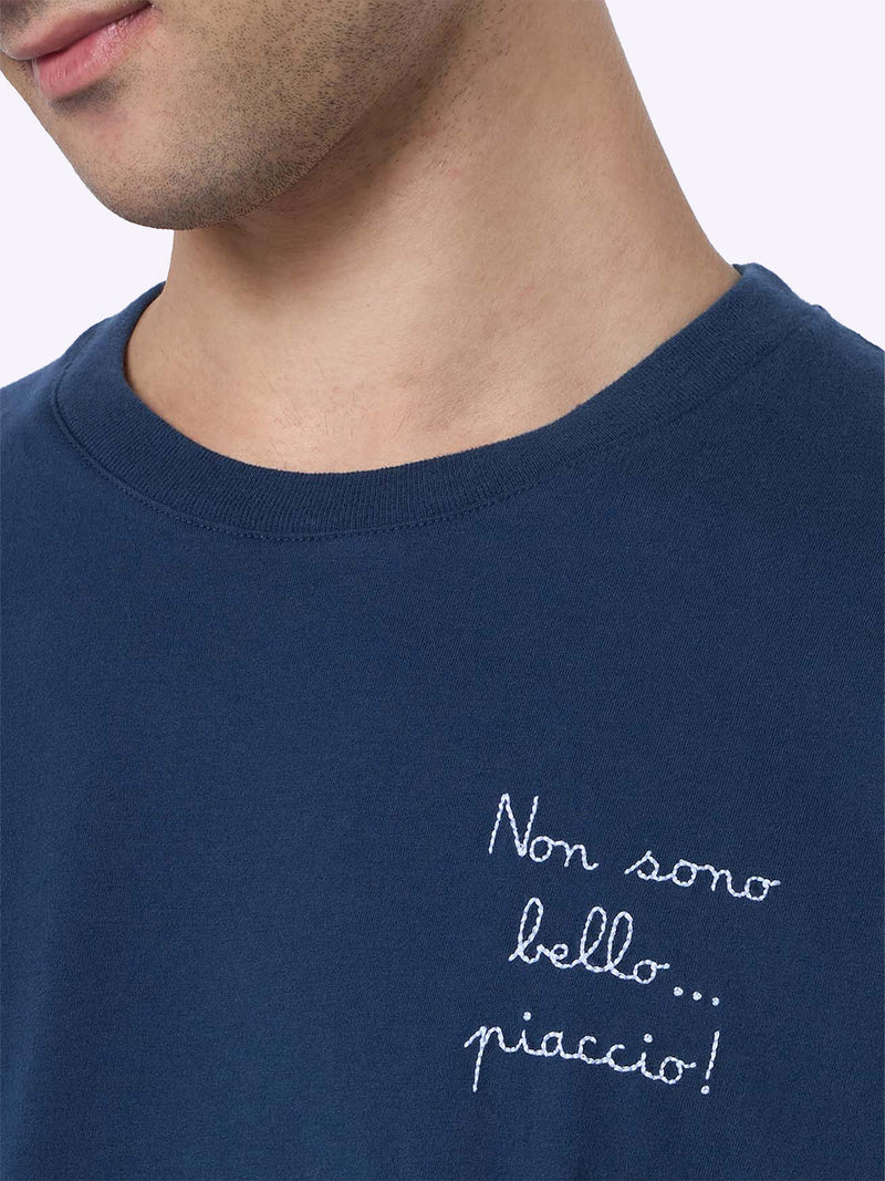 Man heavy cotton t-shirt Arnott with Non sono bello … piaccio! embroidery | VACANZE DI NATALE SPECIAL EDITION