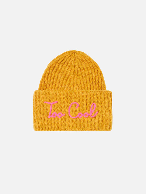 Woman brushed and ultra soft beanie with Too Cool embroidery - MC2 Saint Barth