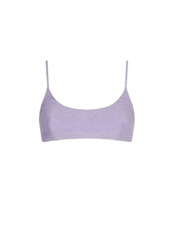 Bralette lurex lilla