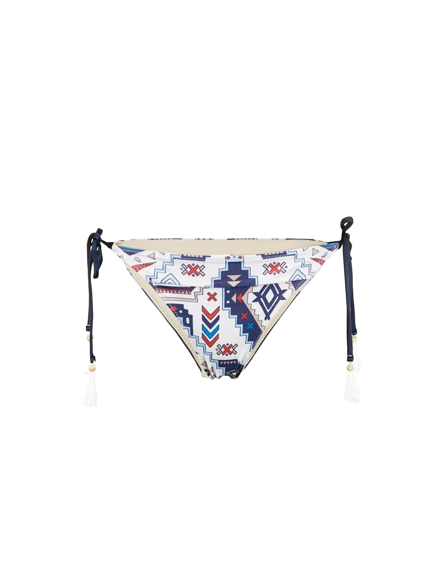 Damen-Badehose mit glitzerndem Azteken-Print