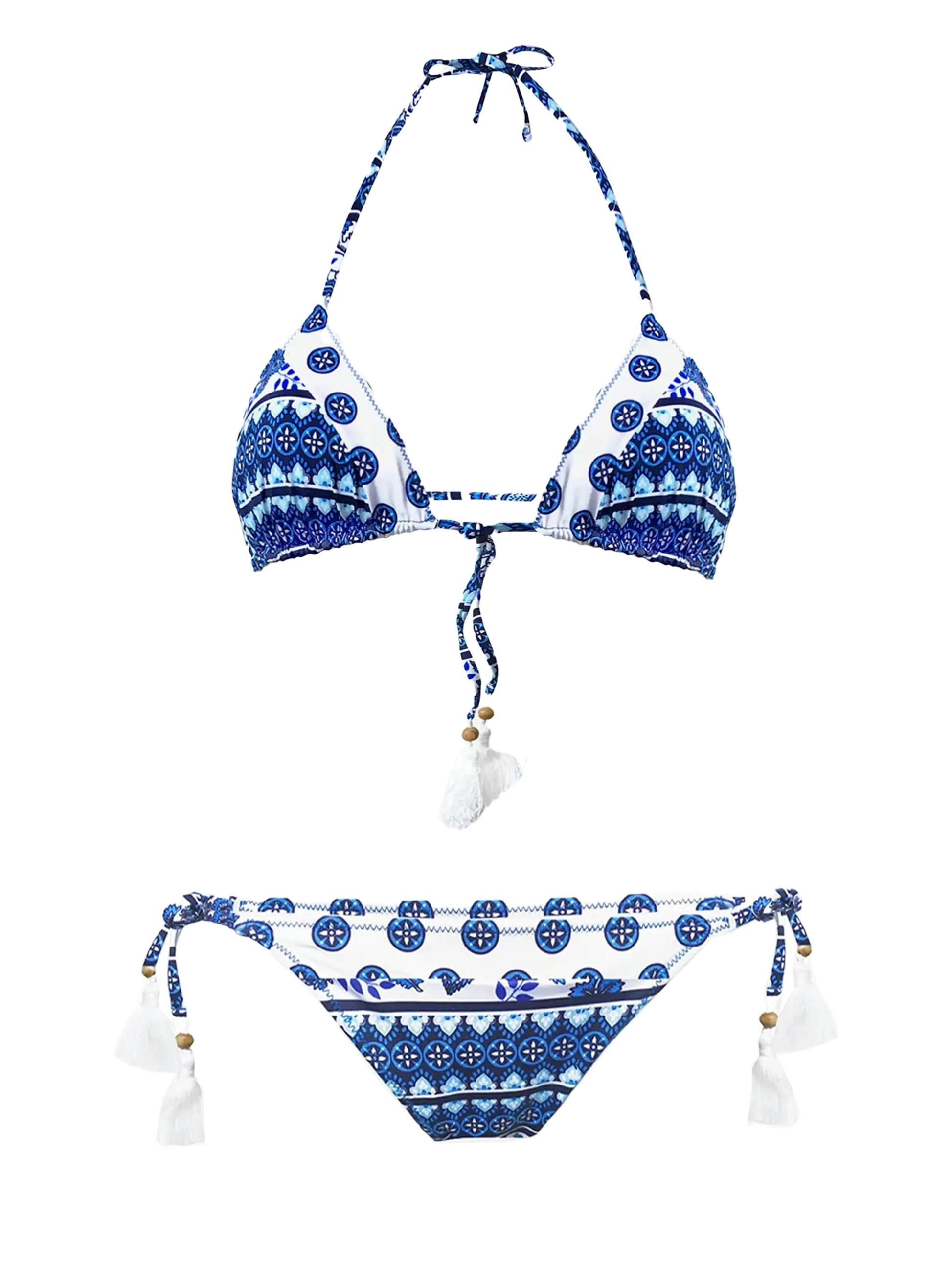 Gipsy print triangle bikini - MC2 Saint Barth