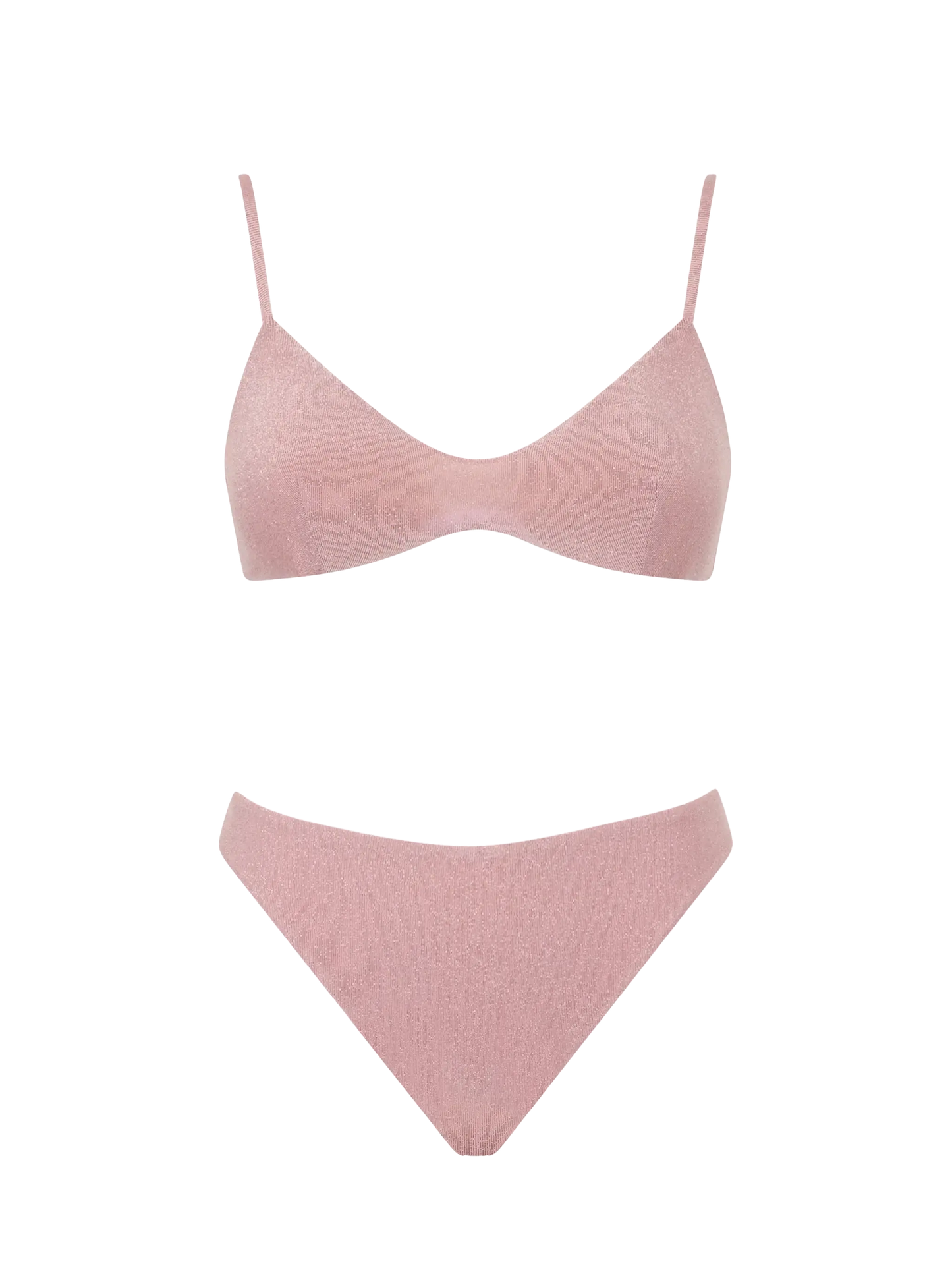Pink lurex bralette bikini - MC2 Saint Barth