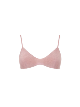 Pink lurex bralette - MC2 Saint Barth