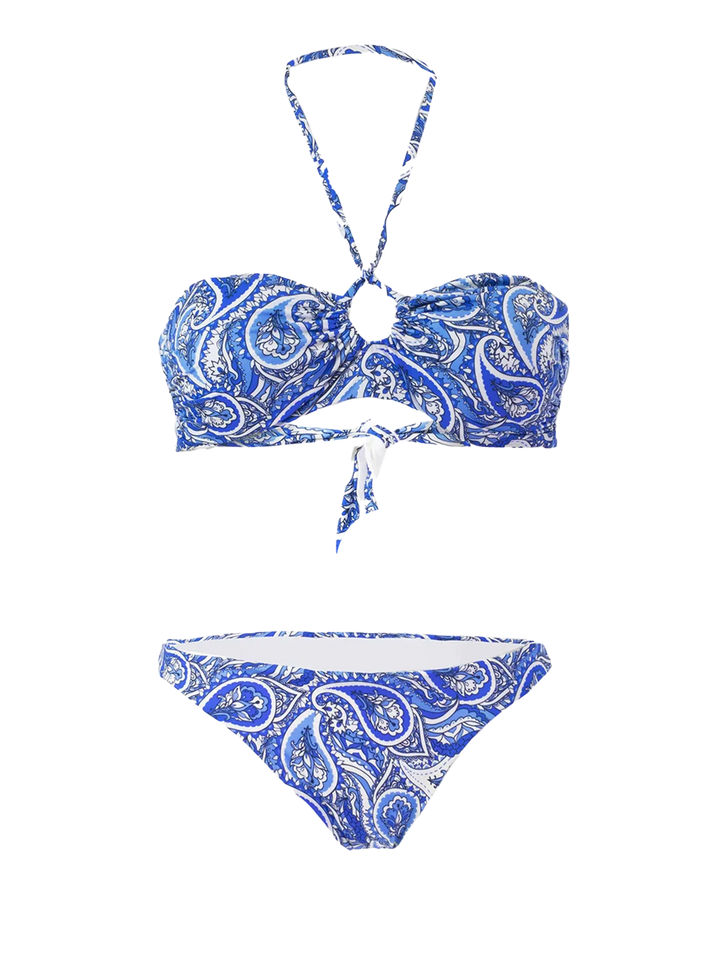 Bikini a fascia stampa bandana