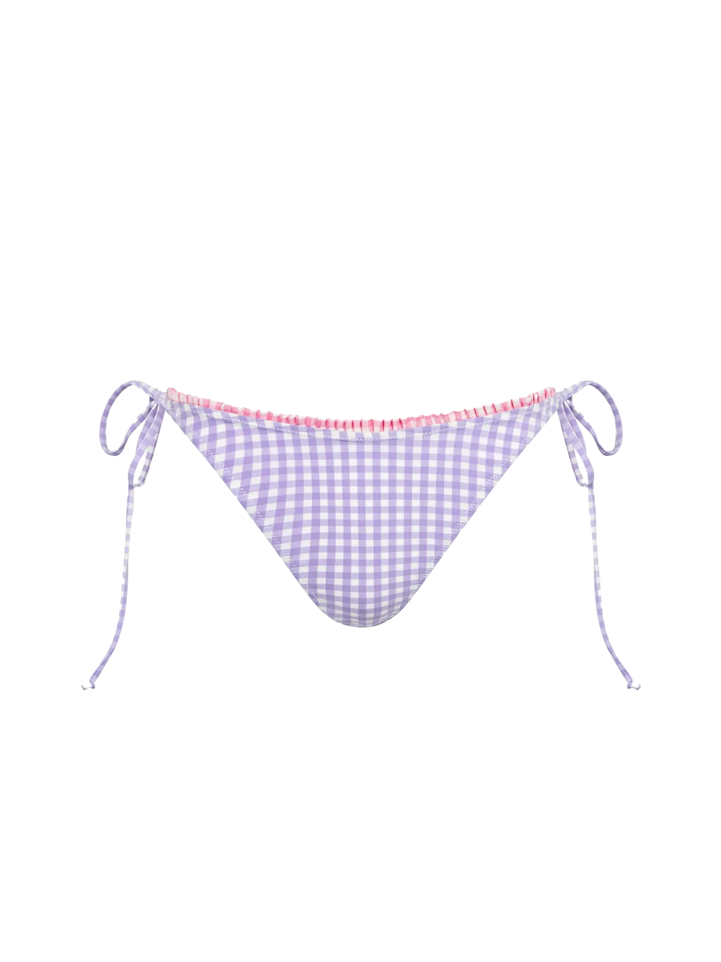 Gingham swim briefs