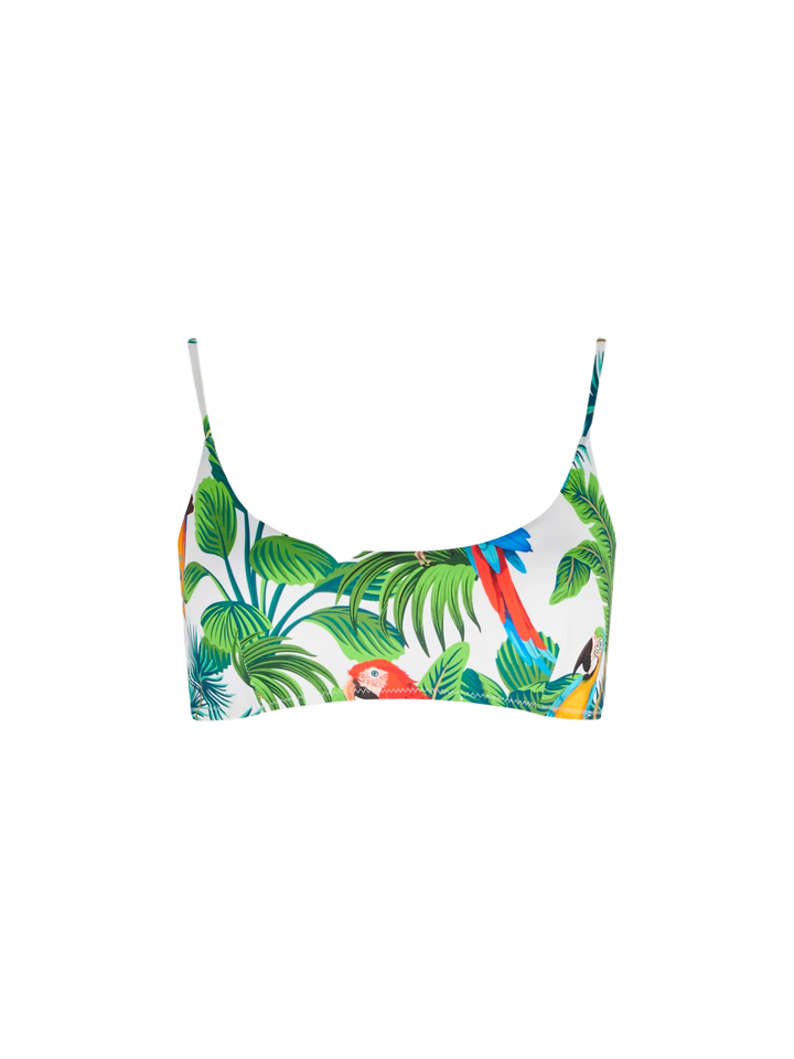 Parrots print bralette - MC2 Saint Barth