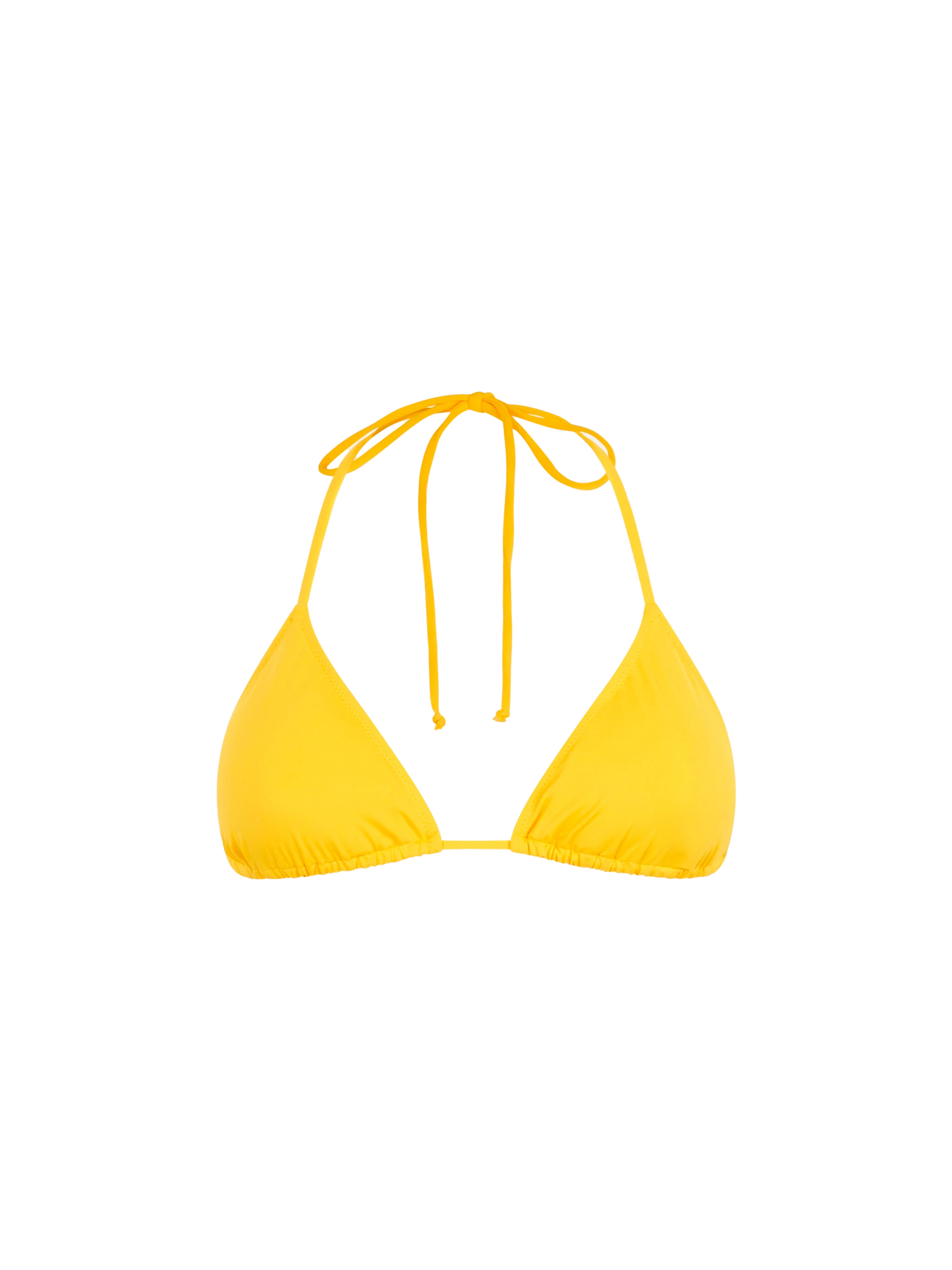 Gelber Damen-Badeanzug mit Triangel-Oberteil