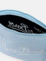 Pochette Aline in spugna azzurra