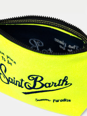 Pochette Aline in spugna giallo fluo