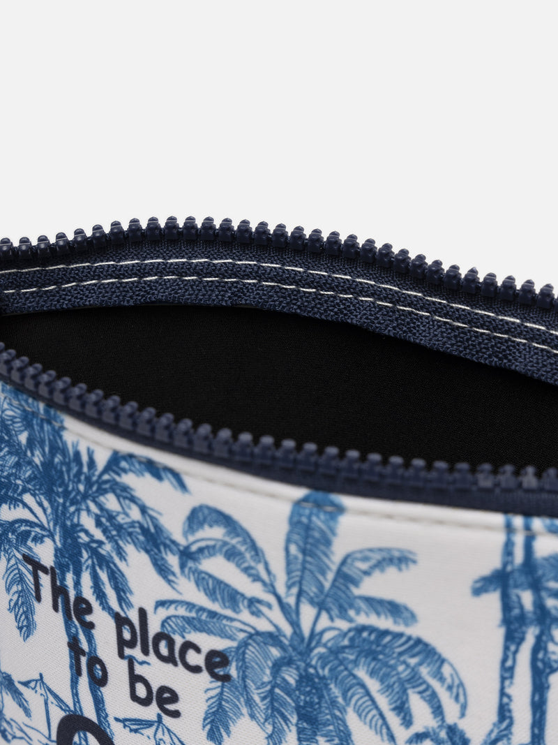 Toile de Jouy scuba pochette Aline