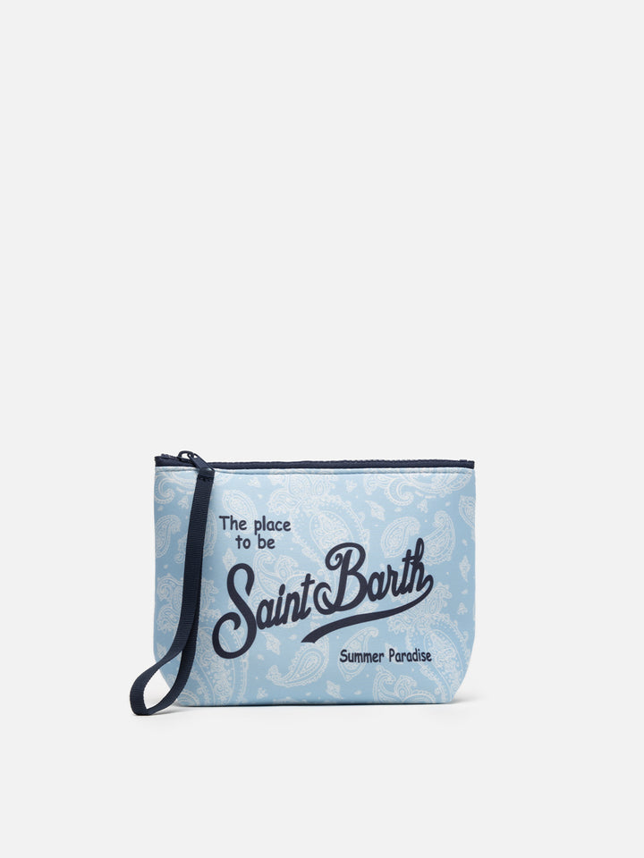Paisley scuba pochette Aline