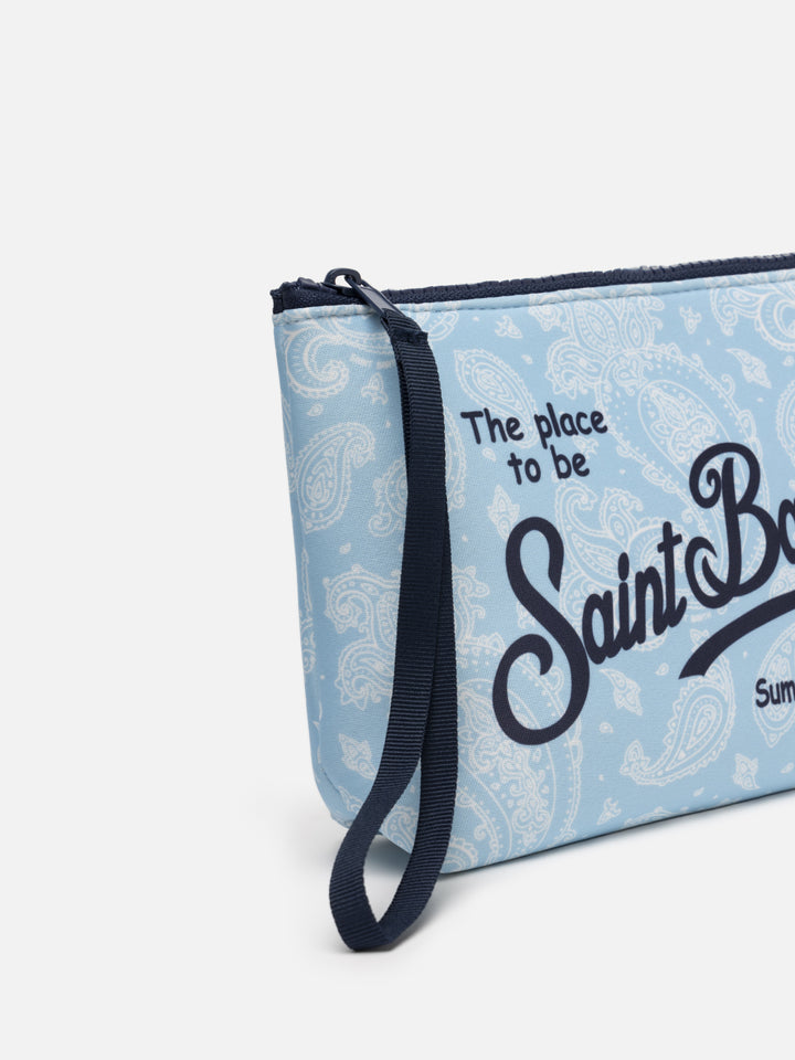 Paisley scuba pochette Aline