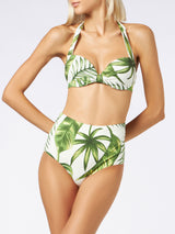 Bikini da donna a bralette con stampa tropicale