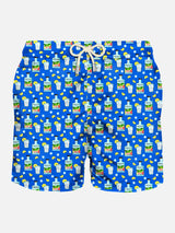 Man light fabric swim shorts with Gin print | PORTOFINO DRY GIN SPECIAL EDITION