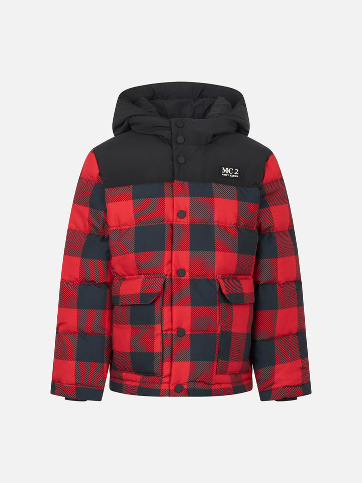 Boy hooded down padded jacket Baxter with Bart Simpson print | THE SIMPSONS SPECIAL EDITION
