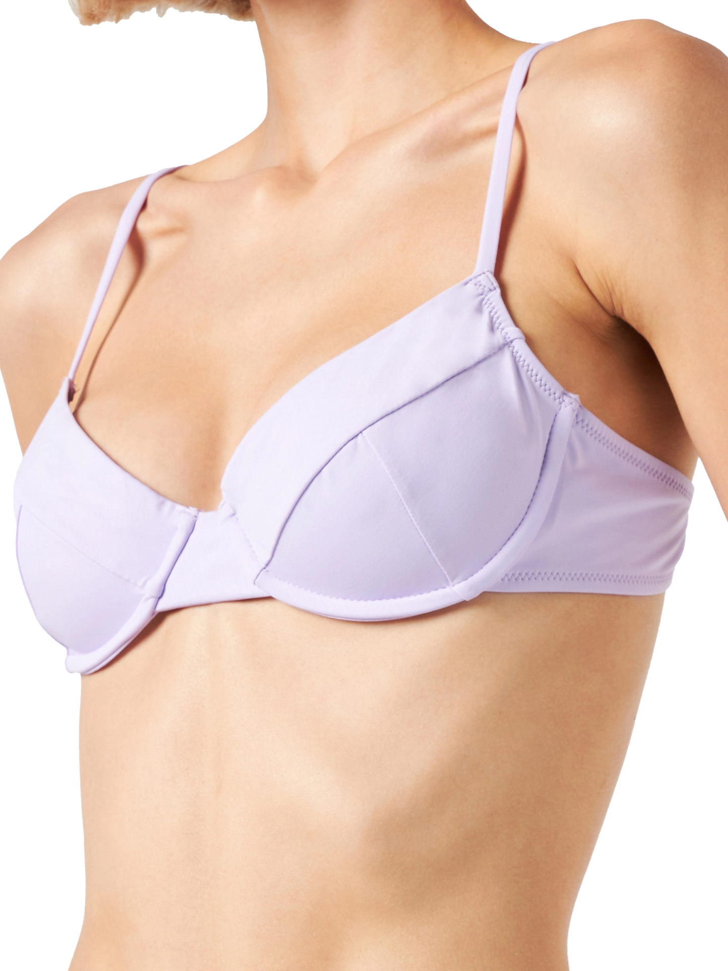 Lilafarbener Bralette-Bikini für Damen
