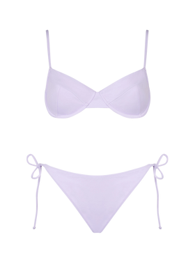 Lilafarbener Bralette-Bikini für Damen