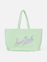 Borsa Beach Tote Double in spugna e cotone