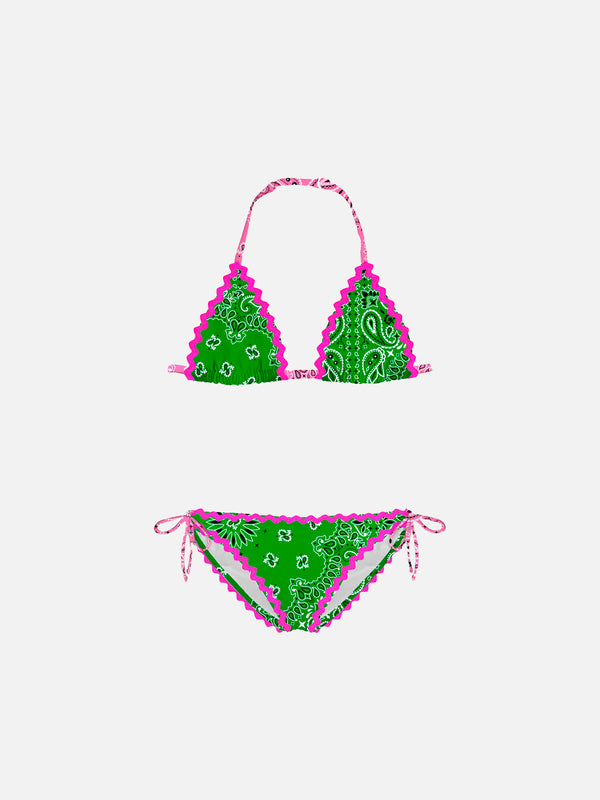 Mädchenbikini mit Bandana-Print