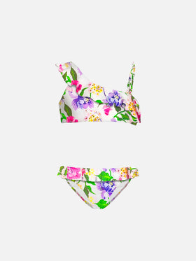 One shoulder ruffled girl bikini - MC2 Saint Barth