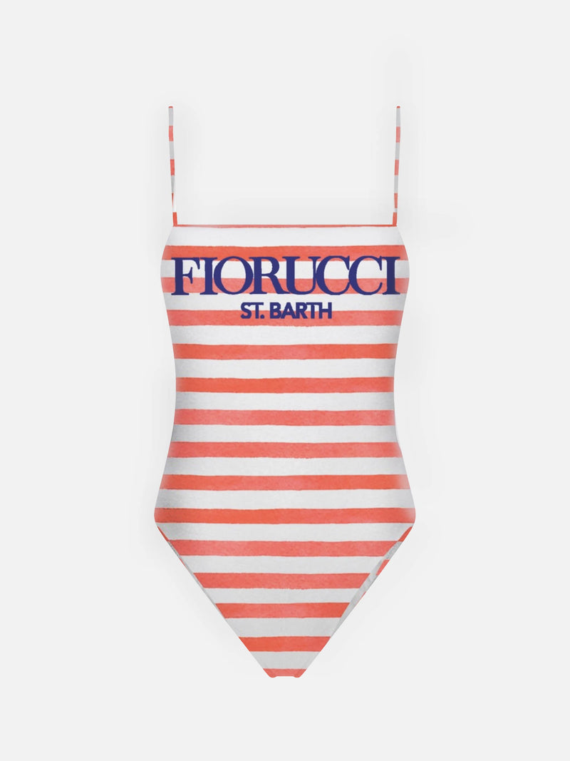 Einteiliger Badeanzug für Damen mit Fiorucci-Print | FIORUCCI SPECIAL EDITION