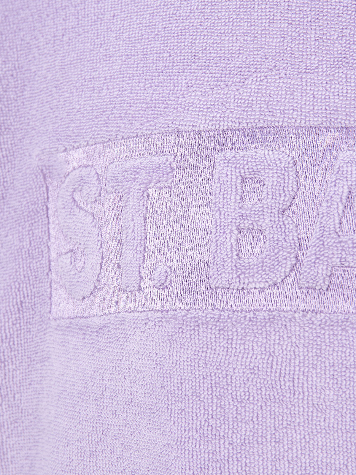 Girl lilac terry sweatshirt Briony with Saint Barth logo