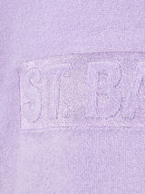 Girl lilac terry sweatshirt Briony with Saint Barth logo